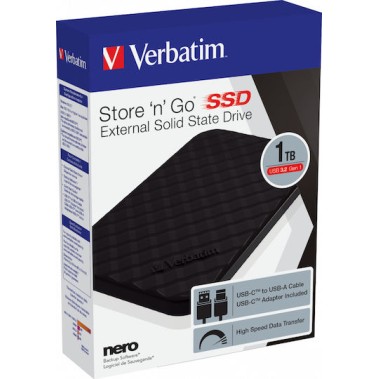 Verbatim Store 'n' Go SSD USB 3.2 1TB 2.5