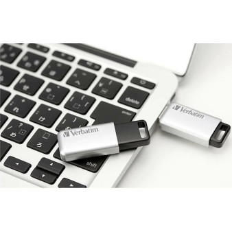 Verbatim Secure Pro 16GB USB 3.0 Stick Ασημί