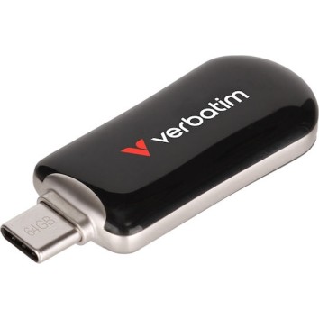 Verbatim 64GB USB 3.2 Stick με σύνδεση USB-C Μαύρο