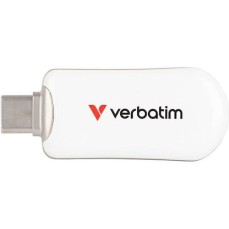 Verbatim 64GB USB 2.0 Stick με σύνδεση USB-C Λευκό