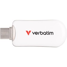 Verbatim 128GB USB 2.0 Stick με σύνδεση USB-C Λευκό
