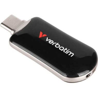 Verbatim 512GB USB 2.0 Stick με σύνδεση USB-C Μαύρο