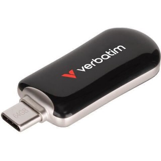 Verbatim 512GB USB 2.0 Stick με σύνδεση USB-C Μαύρο
