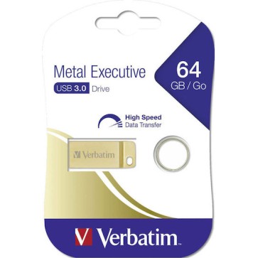 Verbatim Metal Executive 64GB USB 3.0 Stick Χρυσό