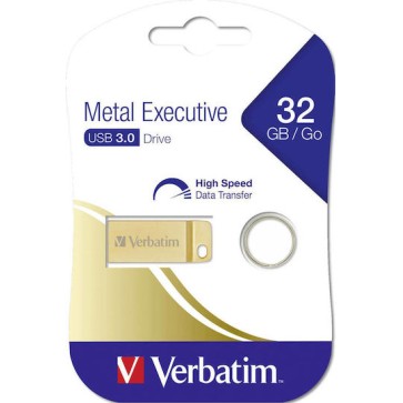 Verbatim Metal Executive 32GB USB 3.0 Stick Χρυσό