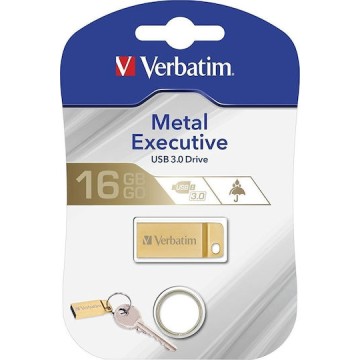 Verbatim Metal Executive 16GB USB 3.0 Stick Χρυσό