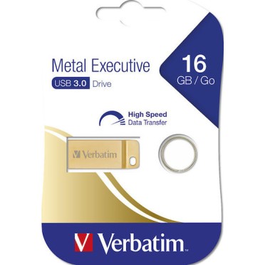 Verbatim Metal Executive 16GB USB 3.0 Stick Χρυσό