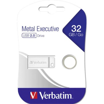 Verbatim Metal Executive 32GB USB 2.0 Stick Ασημί
