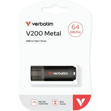 Verbatim 64GB USB 3.2 Stick Μαύρο