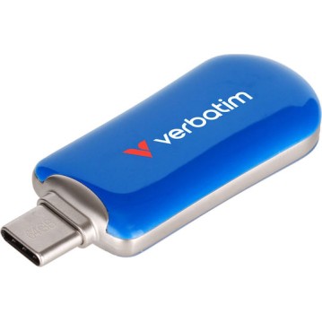 Verbatim 64GB USB 2.0 Stick με σύνδεση USB-C Μπλε