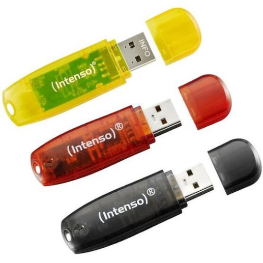 Intenso Rainbow Line 8GB USB 2.0 Stick Πολύχρωμο