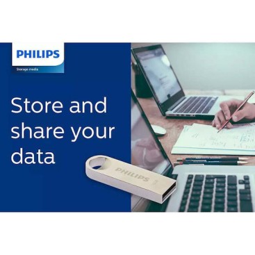 Philips Moon 16GB USB 2.0 Stick Ασημί