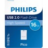 Philips Pico 16GB USB 2.0 Stick Λευκό