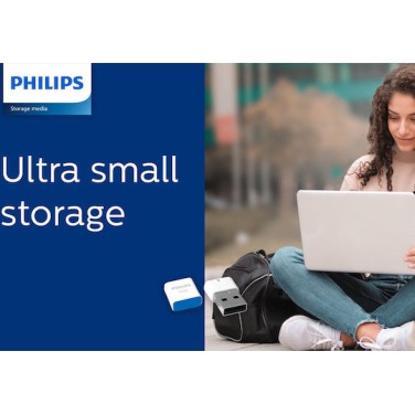 Philips Pico 16GB USB 2.0 Stick Λευκό