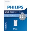 Philips Pico 32GB USB 2.0 Stick Γκρι