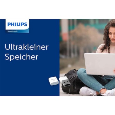 Philips Pico 32GB USB 2.0 Stick Γκρι