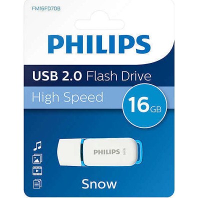 Philips Snow 16GB USB 2.0 Stick Μπλε