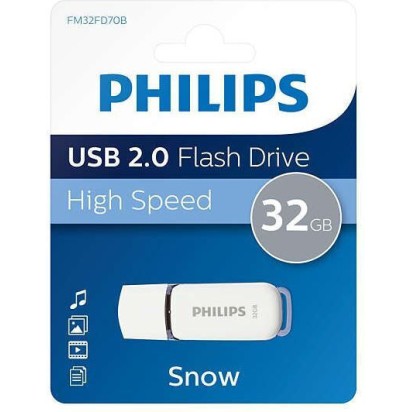 Philips Snow 32GB USB 2.0 Stick Λευκό