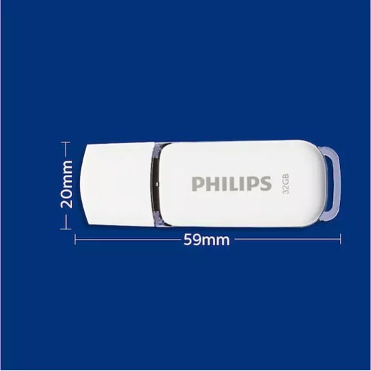 Philips Snow 32GB USB 2.0 Stick Γκρι