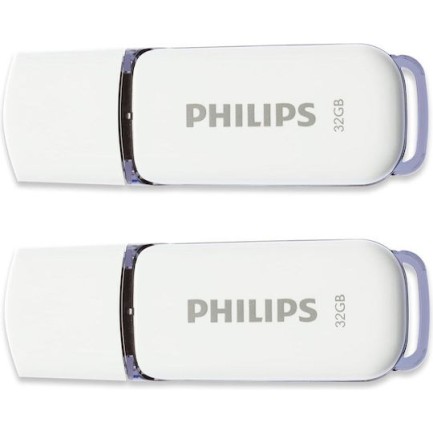 Philips Snow 32GB USB 2.0 Stick Γκρι