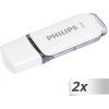 Philips Snow 32GB USB 2.0 Stick Γκρι