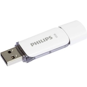 Philips Snow 32GB USB 2.0 Stick Γκρι