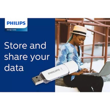 Philips Snow 32GB USB 2.0 Stick Γκρι