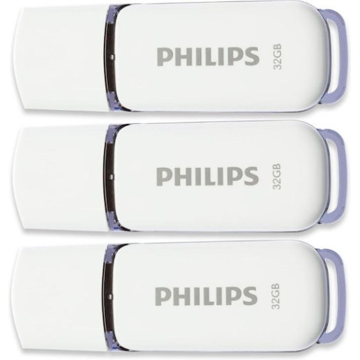 Philips Snow Edition 32GB USB 2.0 Stick 3τμχ Λευκό