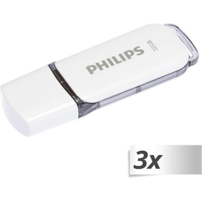 Philips Snow Edition 32GB USB 2.0 Stick 3τμχ Λευκό