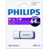 Philips Snow 64GB USB 2.0 Stick Μωβ