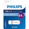 Philips Snow 64GB USB 2.0 Stick Μωβ