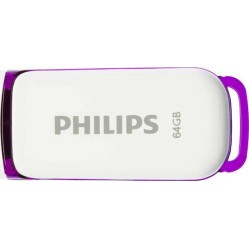 Philips Snow 64GB USB 2.0 Stick Μωβ