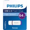 Philips Snow 64GB USB 2.0 Stick Μωβ