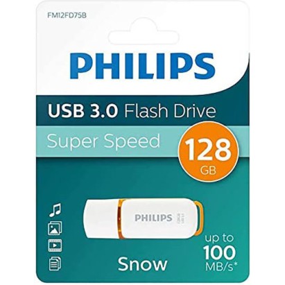 Philips Snow Edition 128GB USB 2.0 Stick Πορτοκαλί
