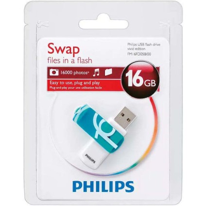 Philips Vivid Edition 16GB USB 2.0 Stick Λευκό