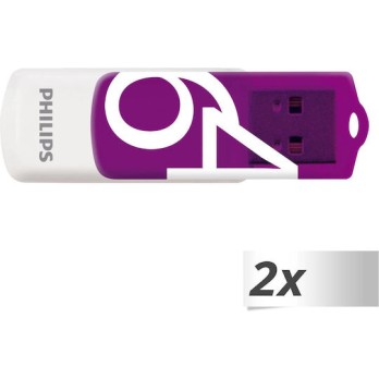 Philips Vivid Edition 64GB USB 2.0 Stick Μωβ