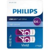 Philips Vivid Edition 64GB USB 2.0 Stick Μωβ