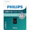Philips Pico 32GB USB 3.0 Stick Μαύρο