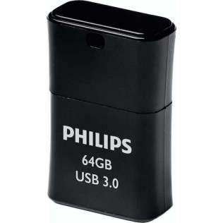 Philips Pico 64GB USB 3.0 Stick Μαύρο