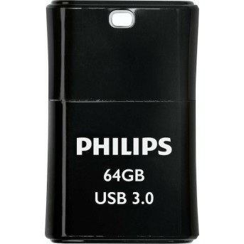 Philips Pico 64GB USB 3.0 Stick Μαύρο