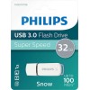 Philips Snow 32GB USB 3.0 Stick Γκρι