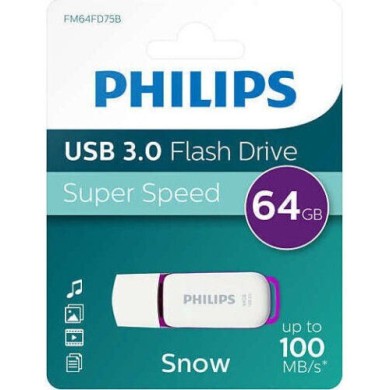 Philips Snow 64GB USB 3.0 Stick Ροζ