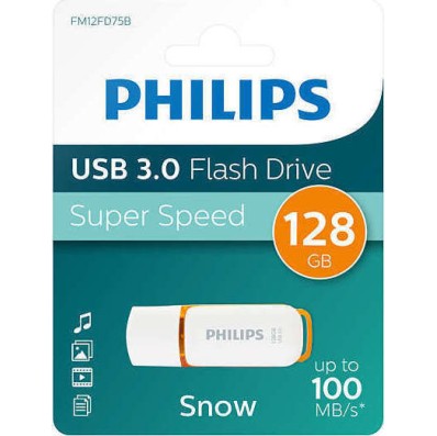 Philips Snow 128GB USB 3.1 Stick Πορτοκαλί
