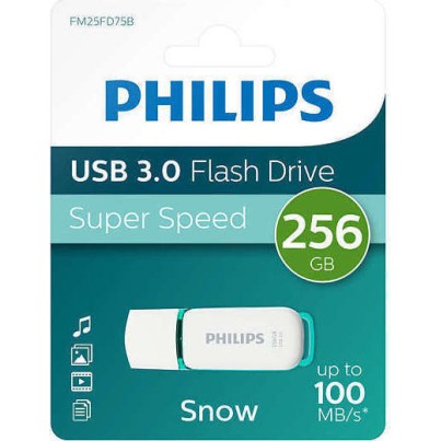 Philips Snow 256GB USB 3.1 Stick Πράσινο