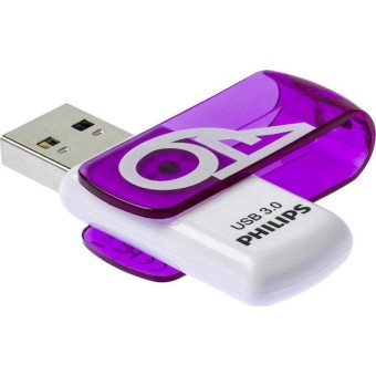Philips Vivid Edition 64GB USB 3.0 Stick Μωβ