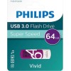 Philips Vivid Edition 64GB USB 3.0 Stick Μωβ