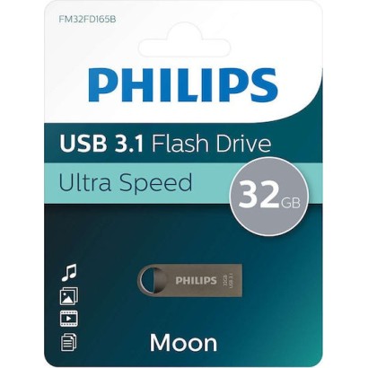 Philips Moon 32GB USB 3.1 Stick Ασημί