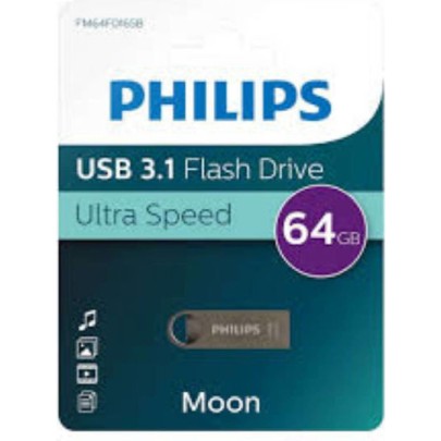 Philips Moon 64GB USB 3.1 Stick Ασημί