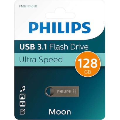 Philips Moon 128GB USB 3.1 Stick Ασημί