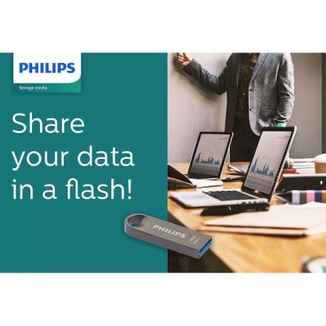 Philips Moon 128GB USB 3.1 Stick Ασημί
